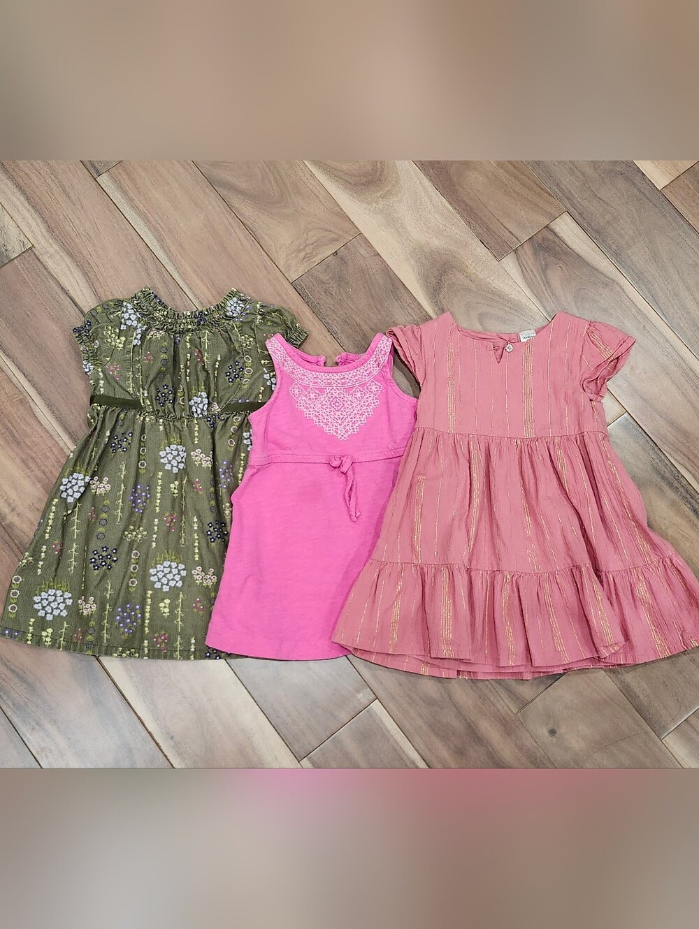 OshKosh B'gosh Gymboree Pink Olive Dress Bundle 18mo-2T